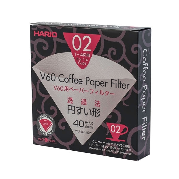 Hario papierové filtre pre V60-02 dripper 40ks