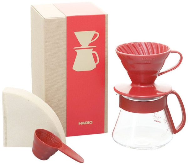 Hario V60 Dripper & Pot Set - dripper + server + filters